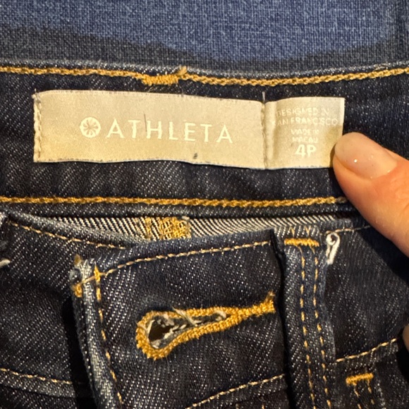 Athleta Dark Blue Skinny Women's Jeans - Picture 2 of 5